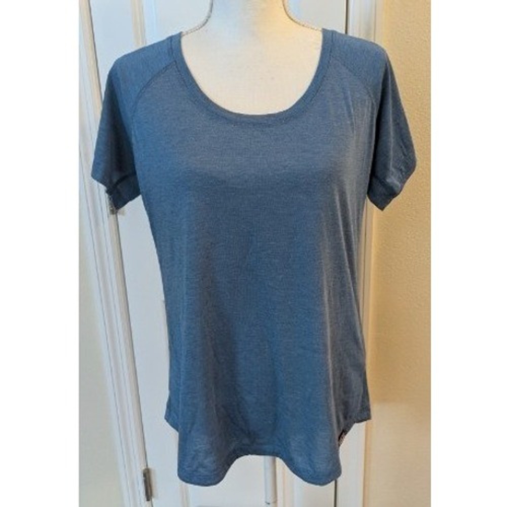 Patagonia Capilene Cool Trail Shirt Womens Large Strait Blue